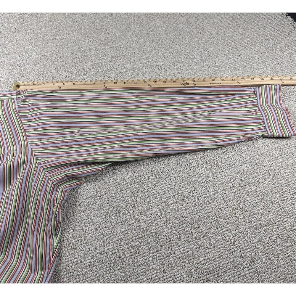 Polo Lauren Ralph Regent Striped Button Shirt Multicolor Men’s Size 18 / XXL - Picture 5 of 5